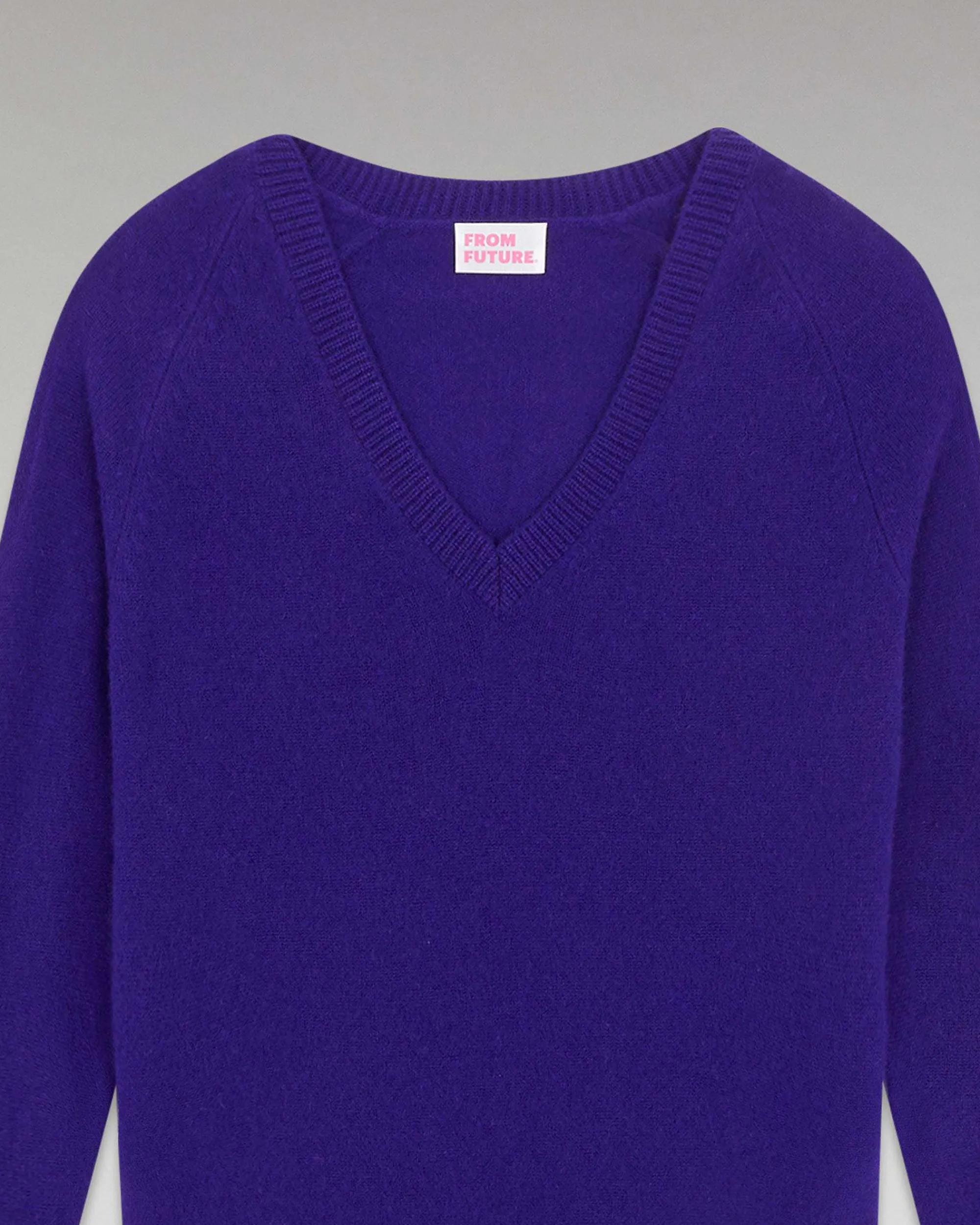 Flash Sale FROM FUTURE Pull Col V Oversize Leger Winter Purple