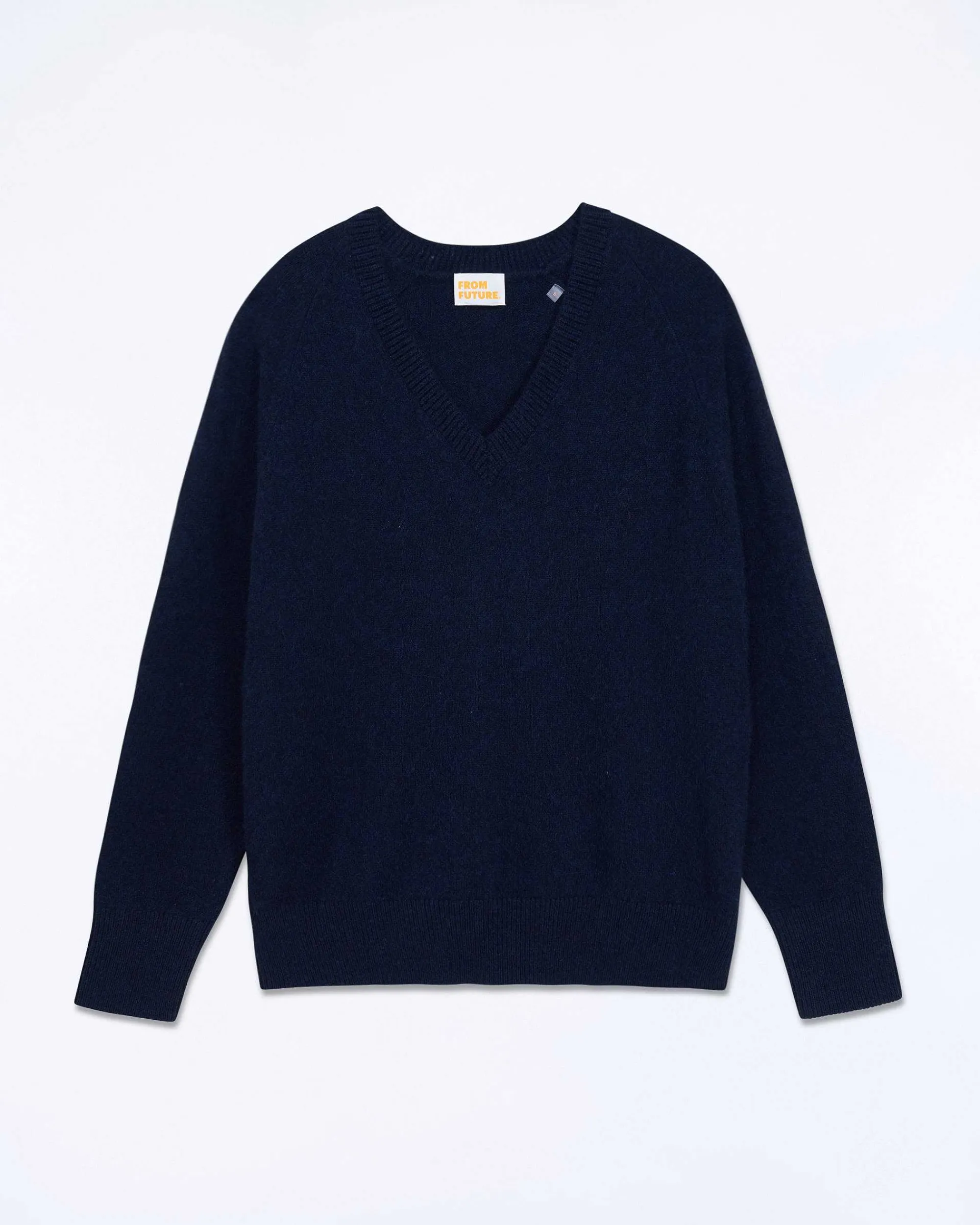 Fashion FROM FUTURE Pull Col V Oversize Light Navy Chine