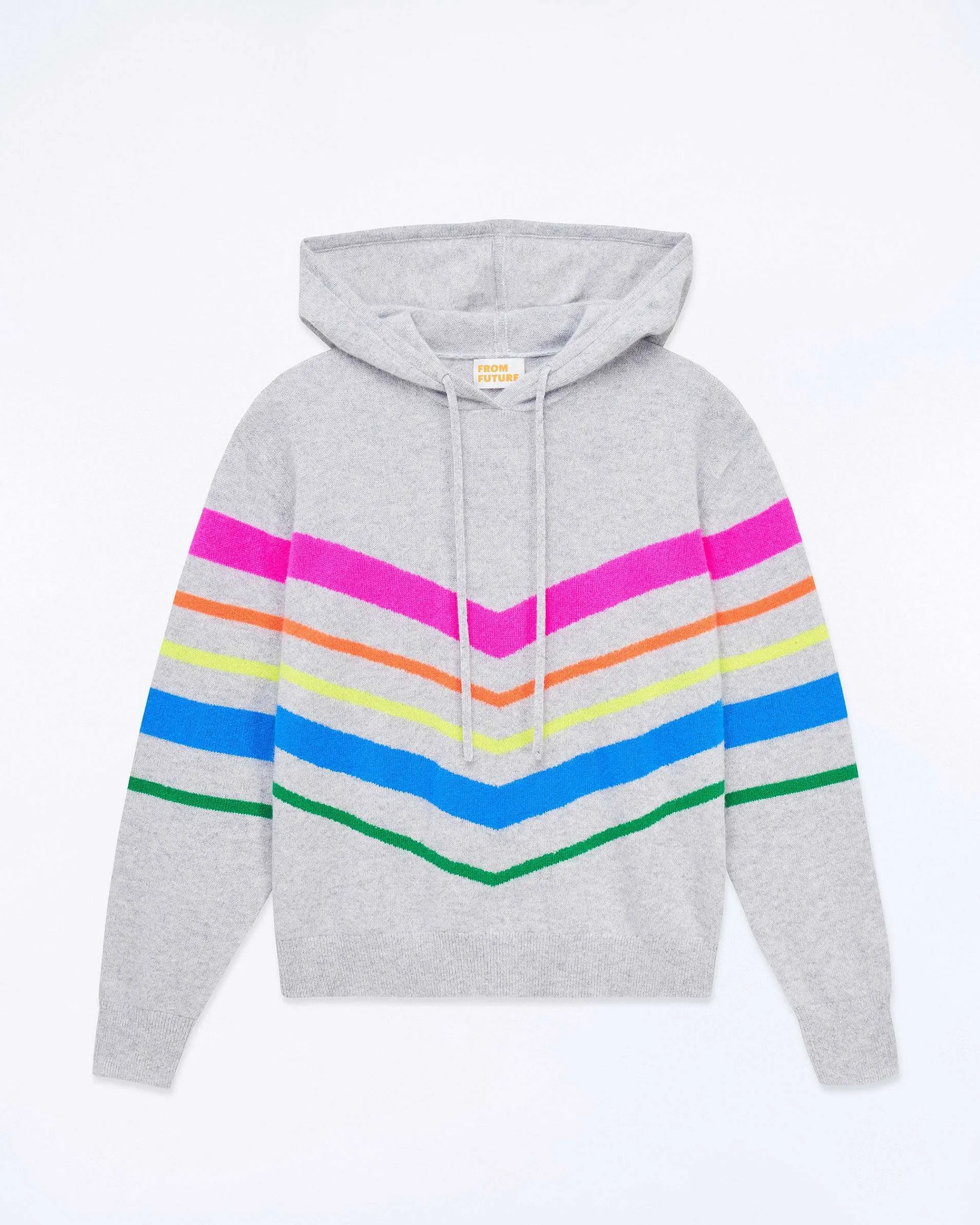 Store FROM FUTURE Pull Hoodie Gris Chine Clair