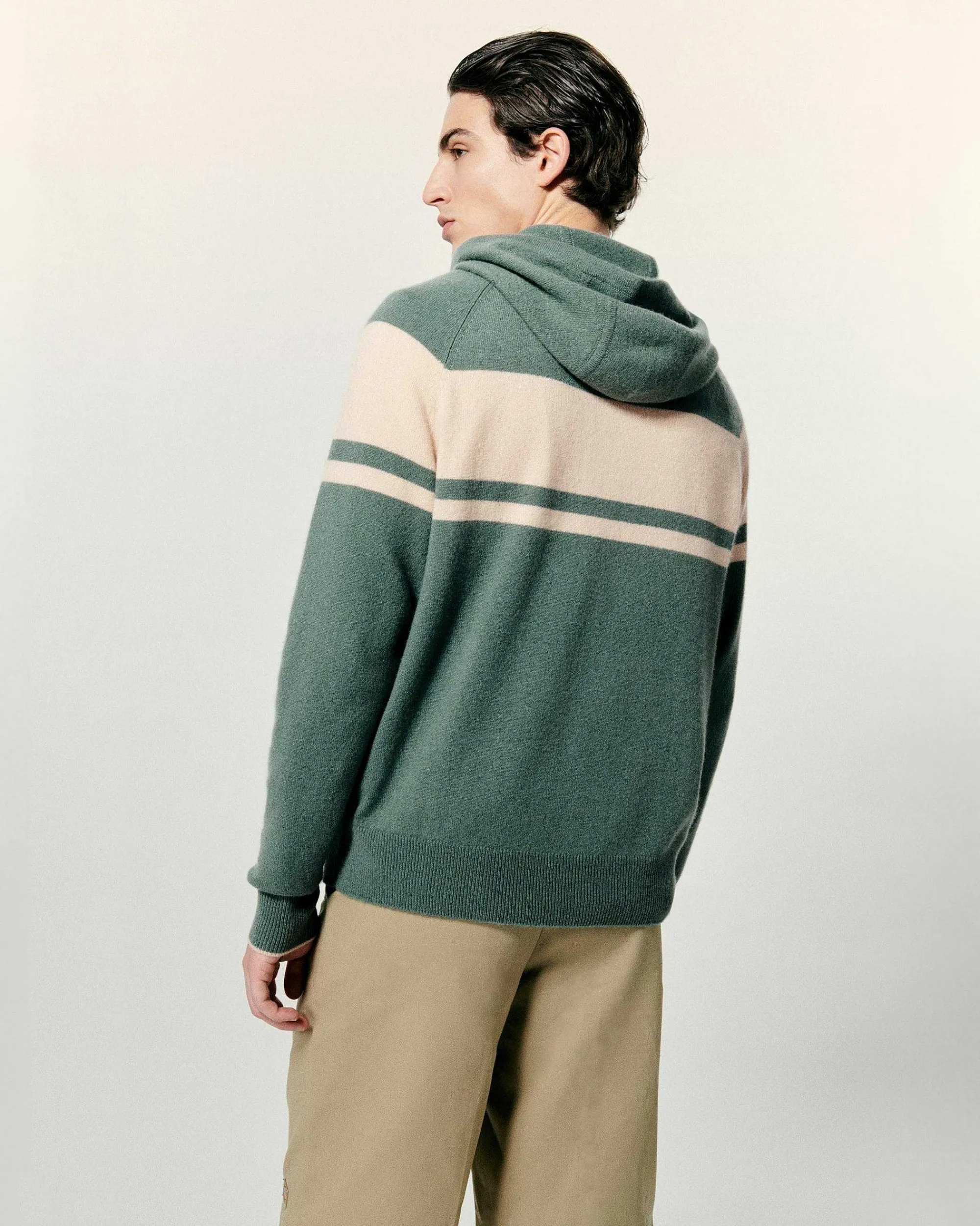 Clearance FROM FUTURE Pull Hoodie Washed Green