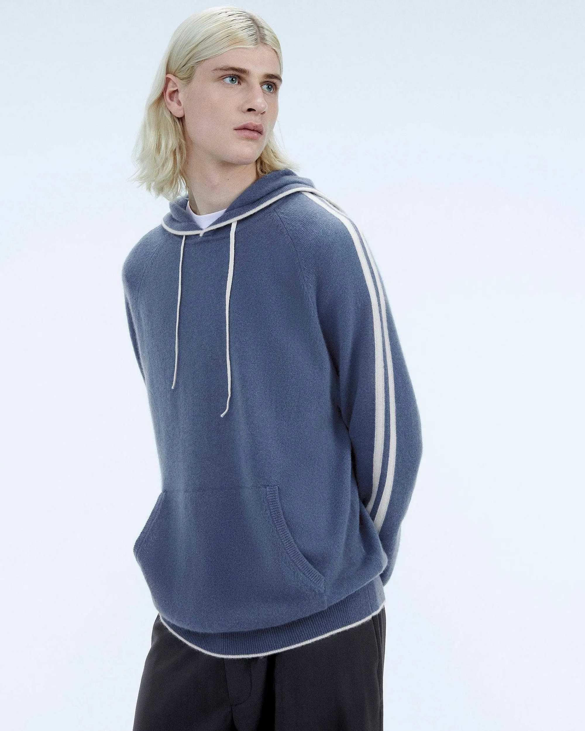 Store FROM FUTURE Pull Hoodie Bandes Storm Blue