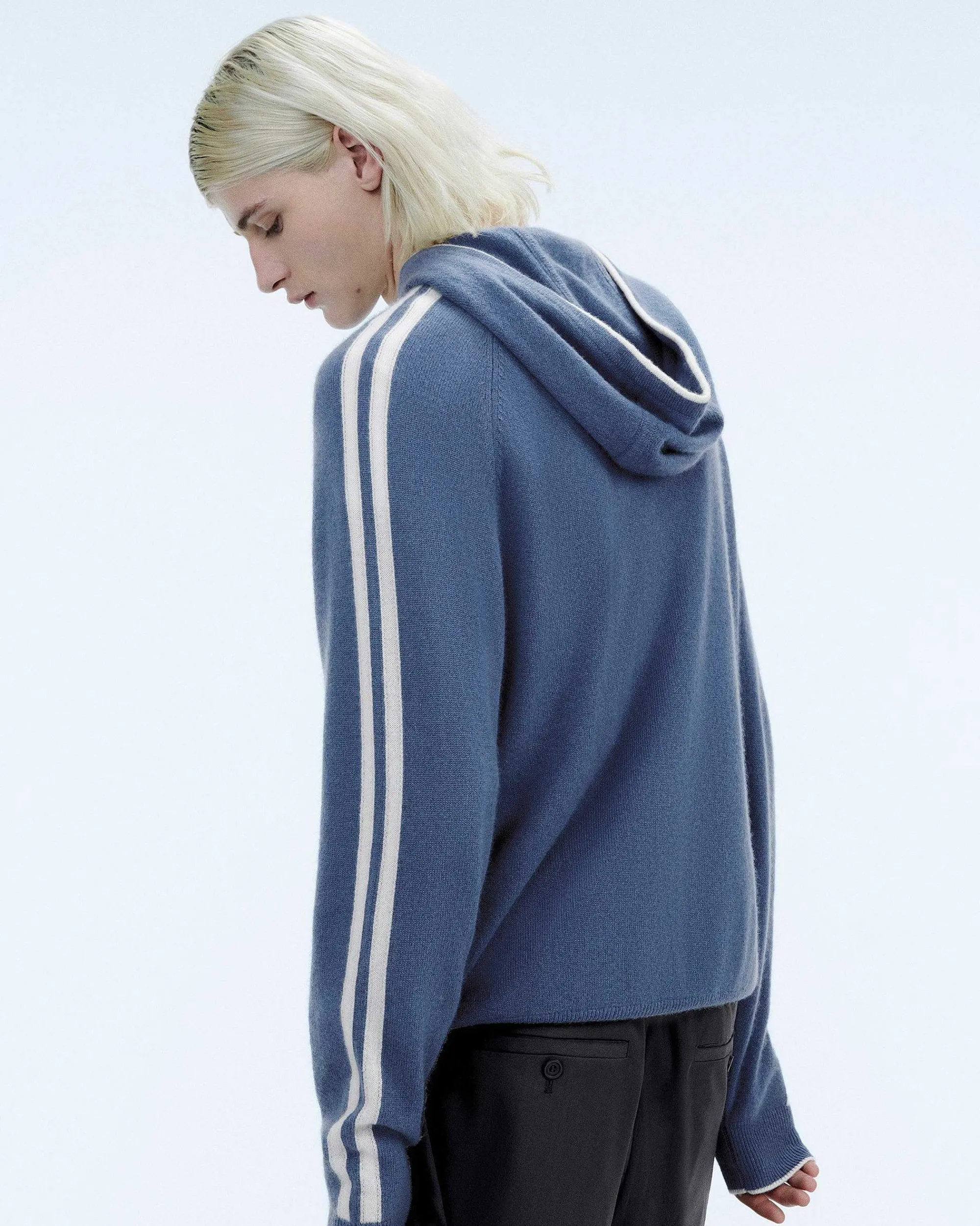 Outlet FROM FUTURE Pull Hoodie Bandes Storm Blue