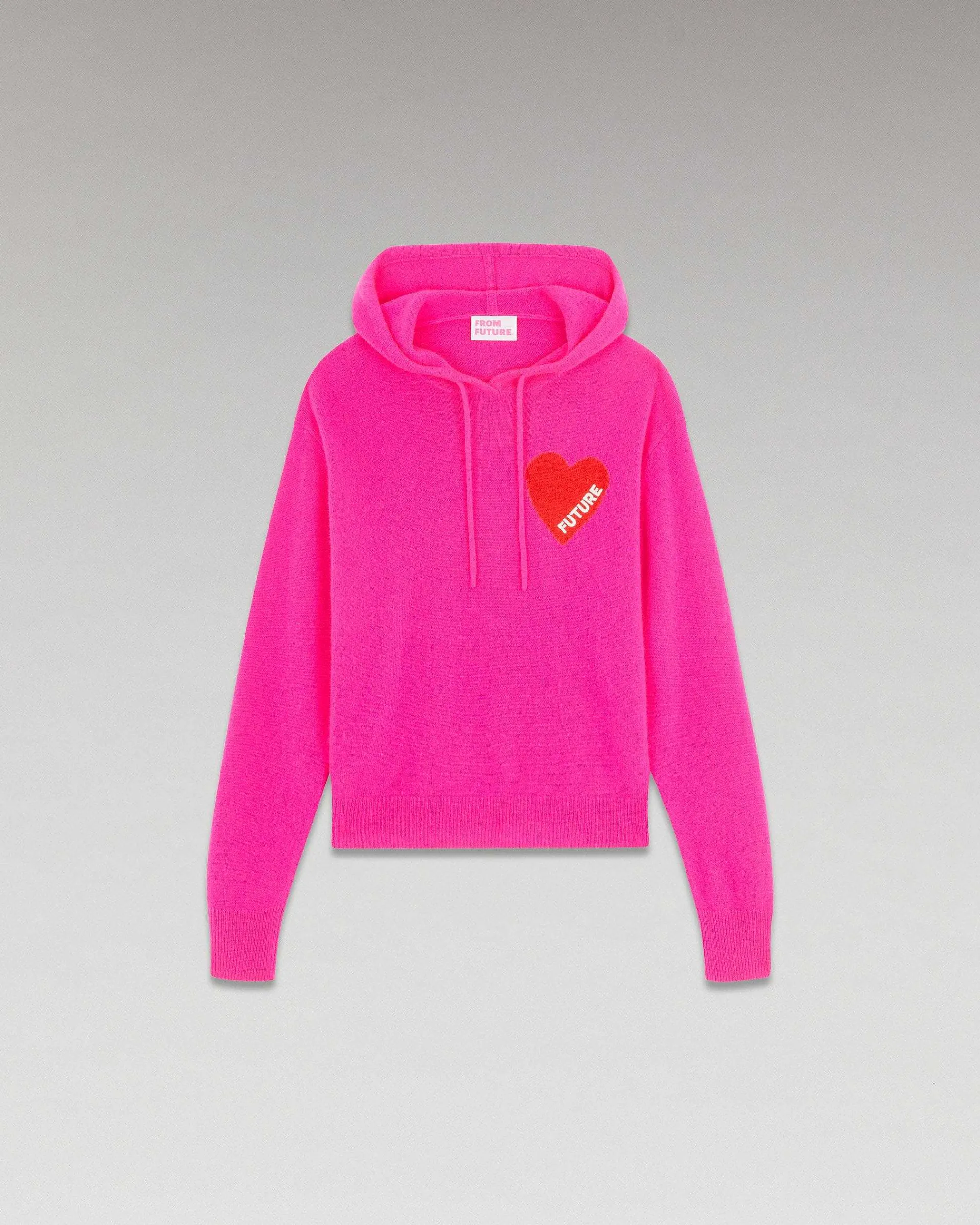 Fashion FROM FUTURE Pull Hoodie Coeur Leger Flash Pink