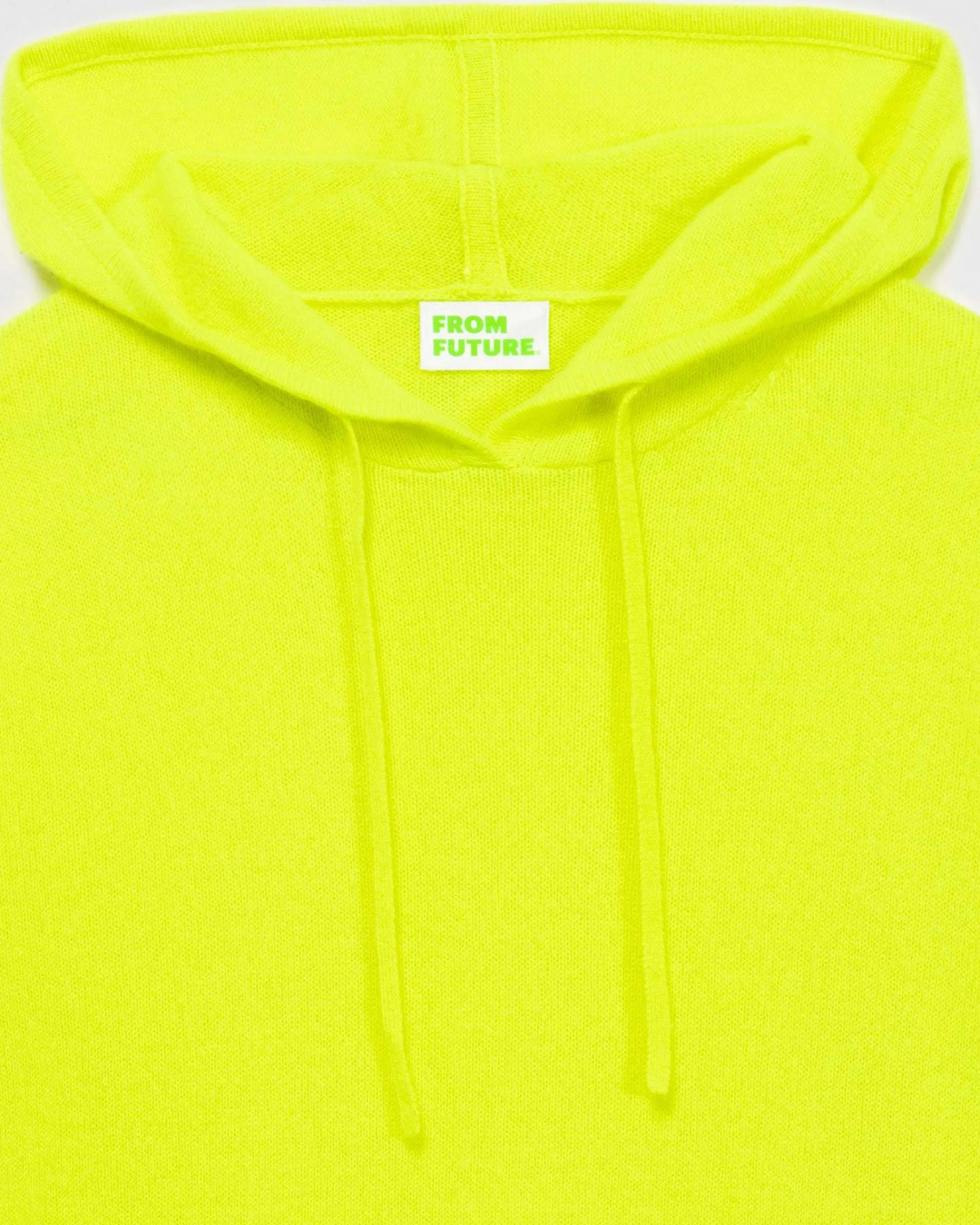 New FROM FUTURE Pull Hoodie Oversize Leger Jaune Fluo