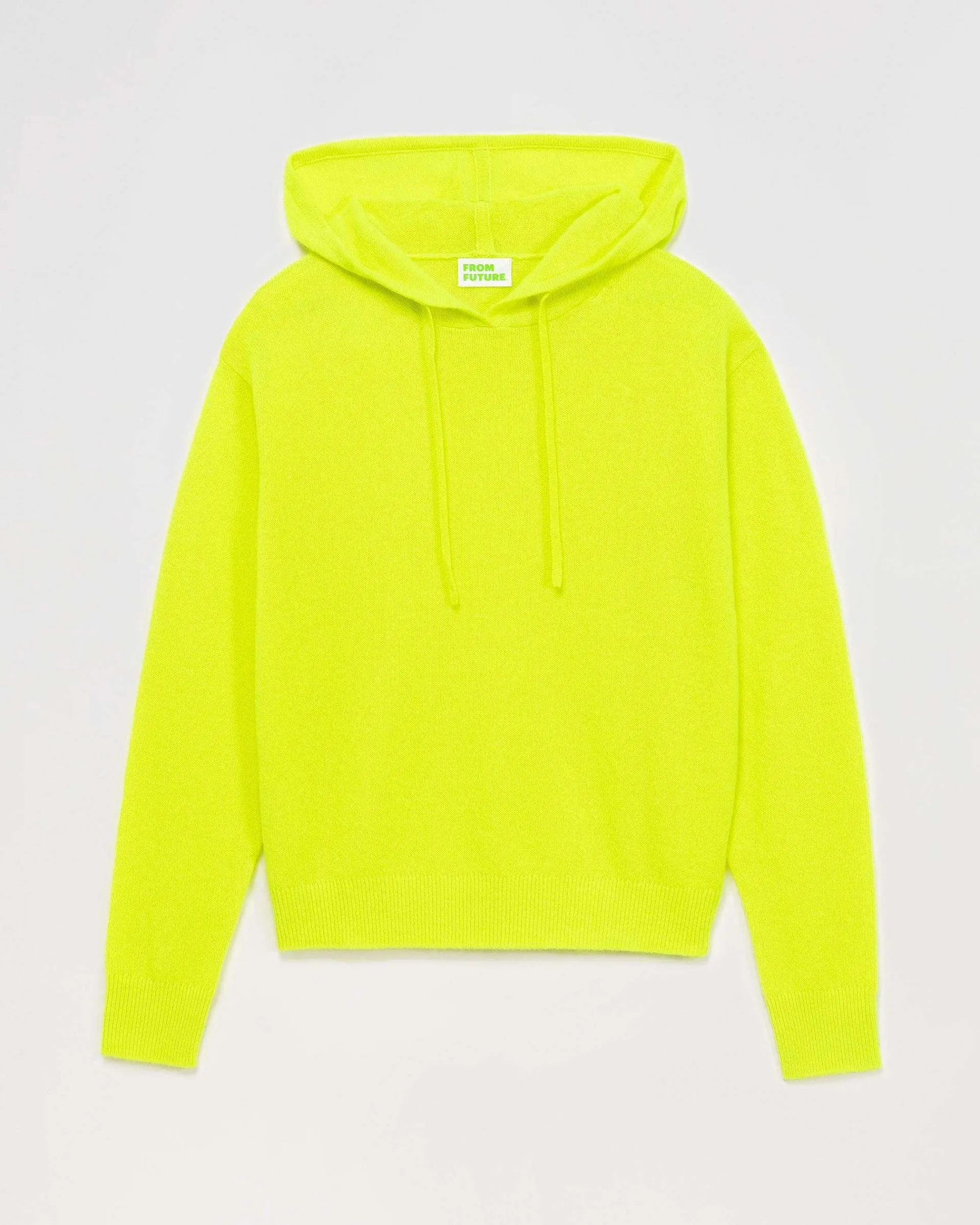 Outlet FROM FUTURE Pull Hoodie Oversize Leger Jaune Fluo