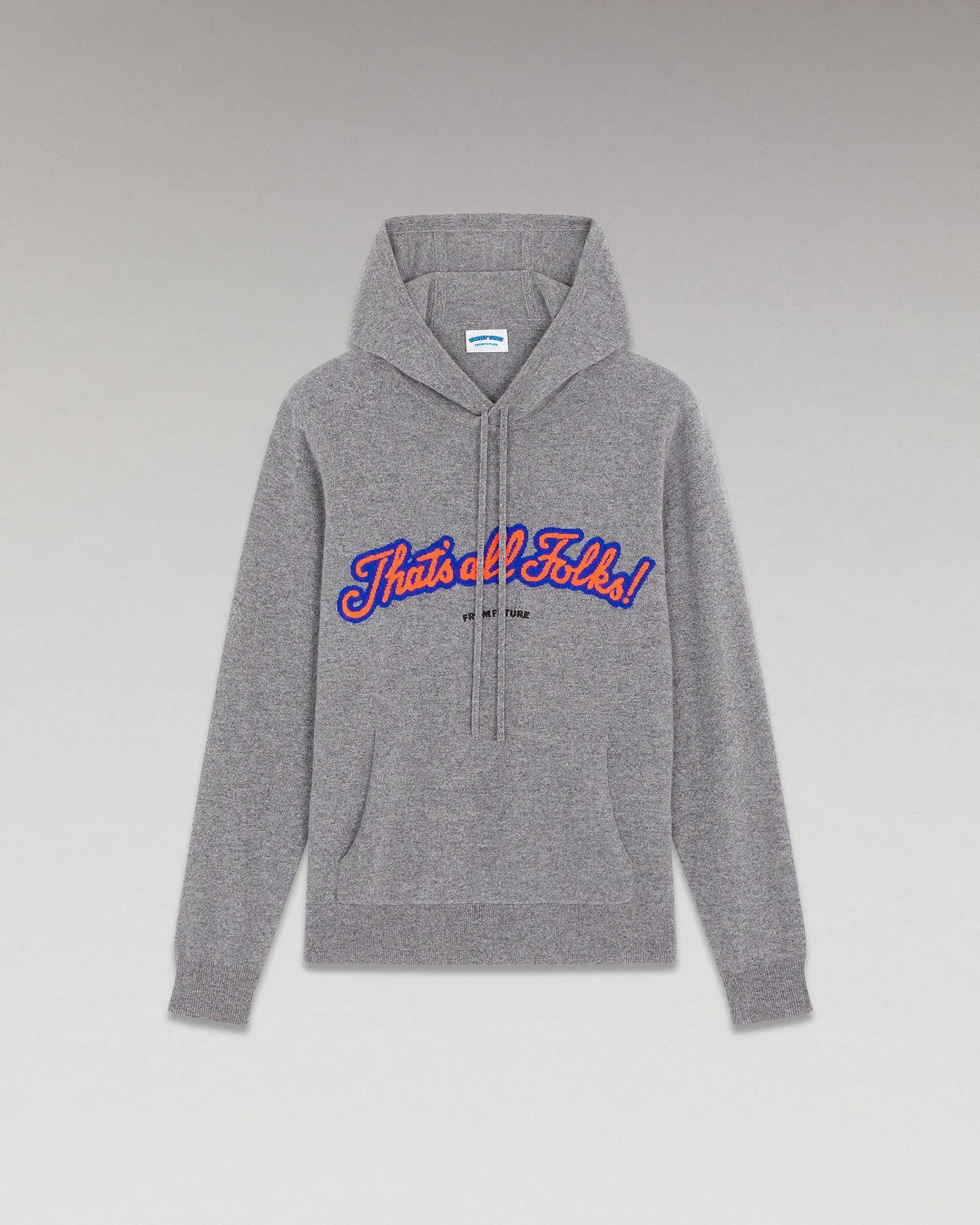 Sale FROM FUTURE Pull Hoodie That'S All Folks Gris Chine Fonce