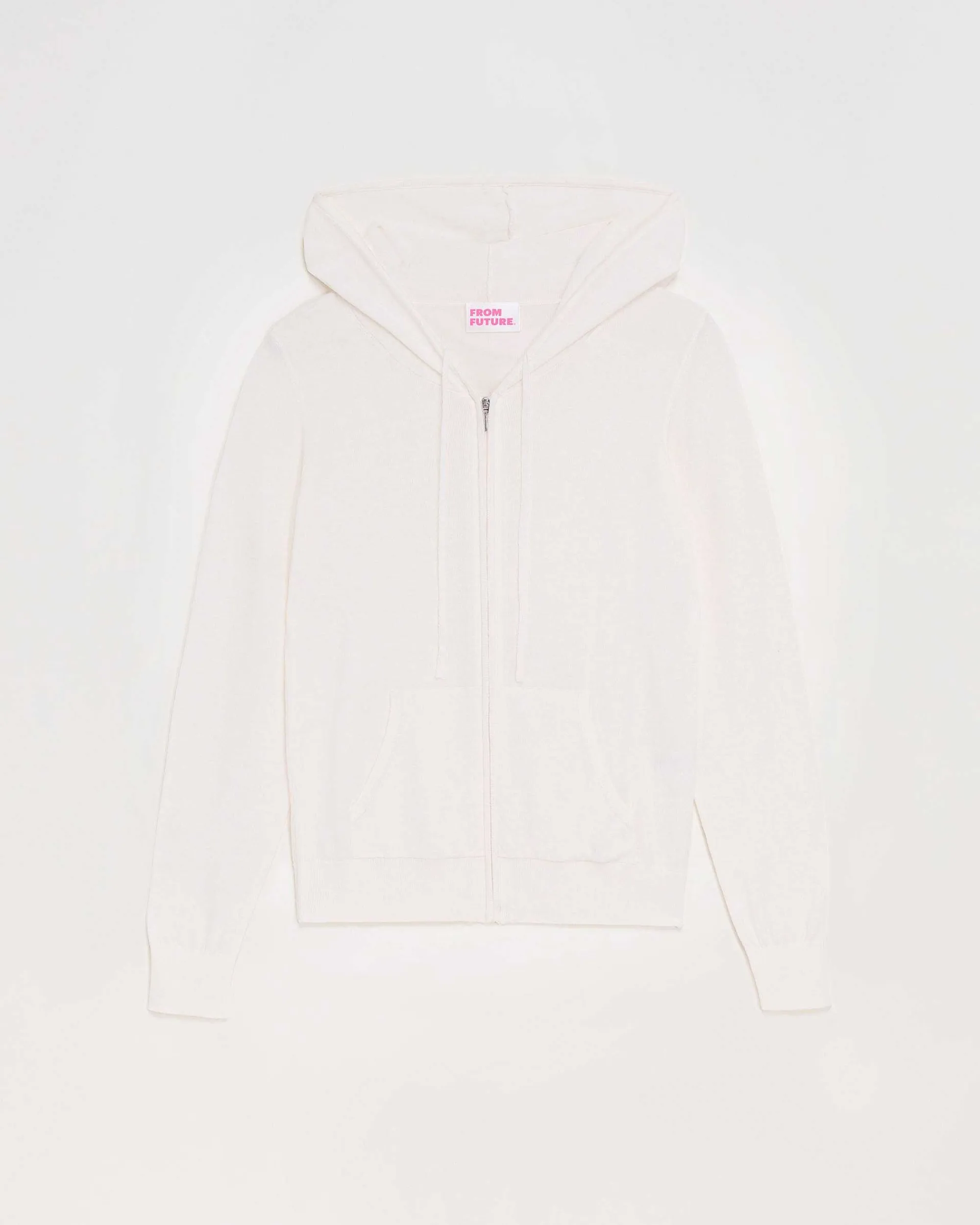 Cheap FROM FUTURE Pull Hoodie Zippe Ecru