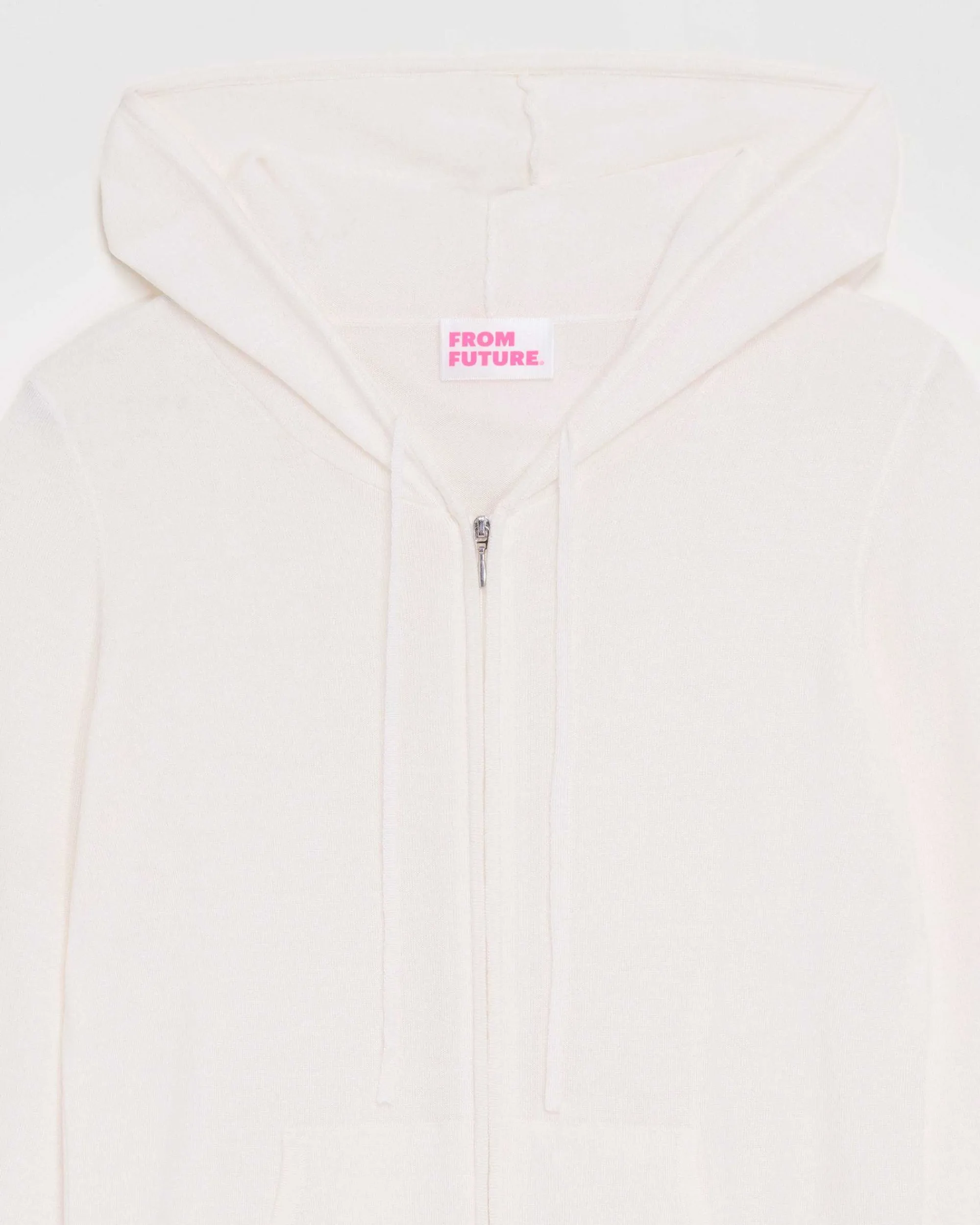 Cheap FROM FUTURE Pull Hoodie Zippe Ecru