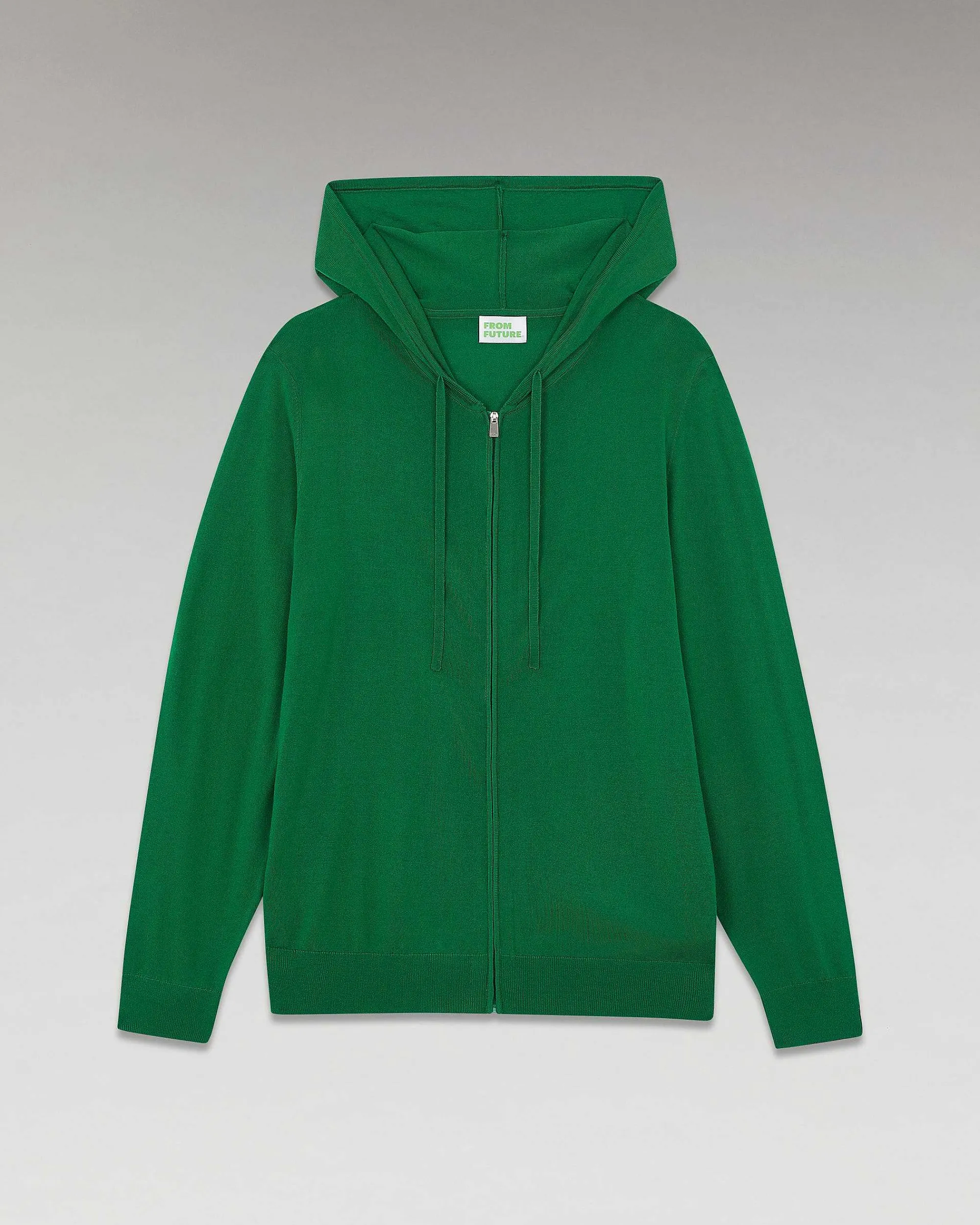 Fashion FROM FUTURE Pull Hoodie Zippe Basique Forest Green