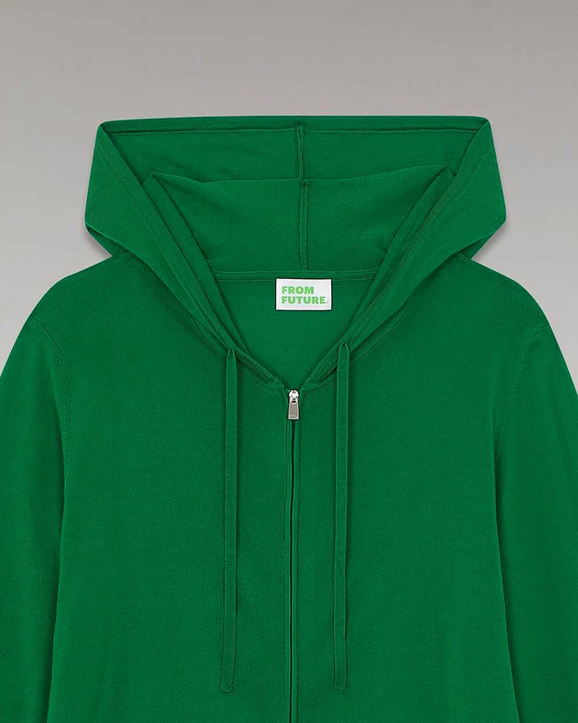 Fashion FROM FUTURE Pull Hoodie Zippe Basique Forest Green