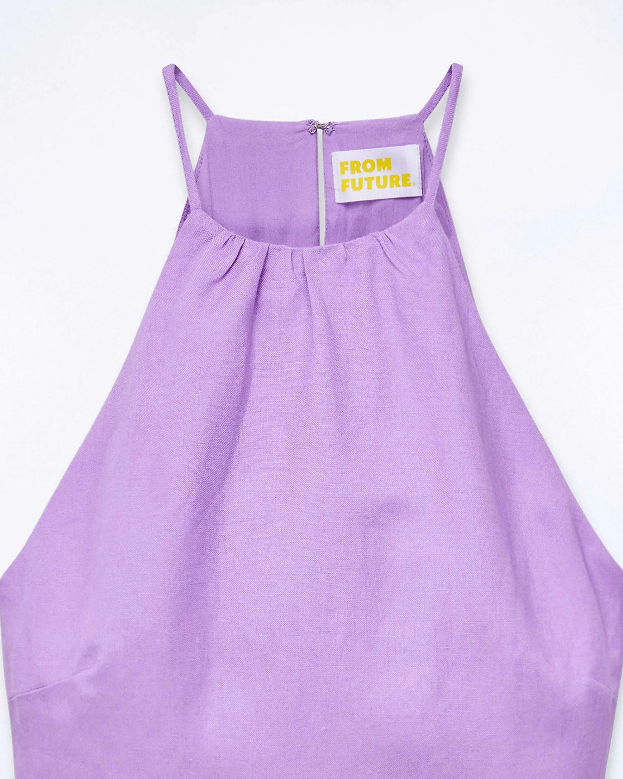 Best FROM FUTURE Robe Courte Bretelle Betty Lilas