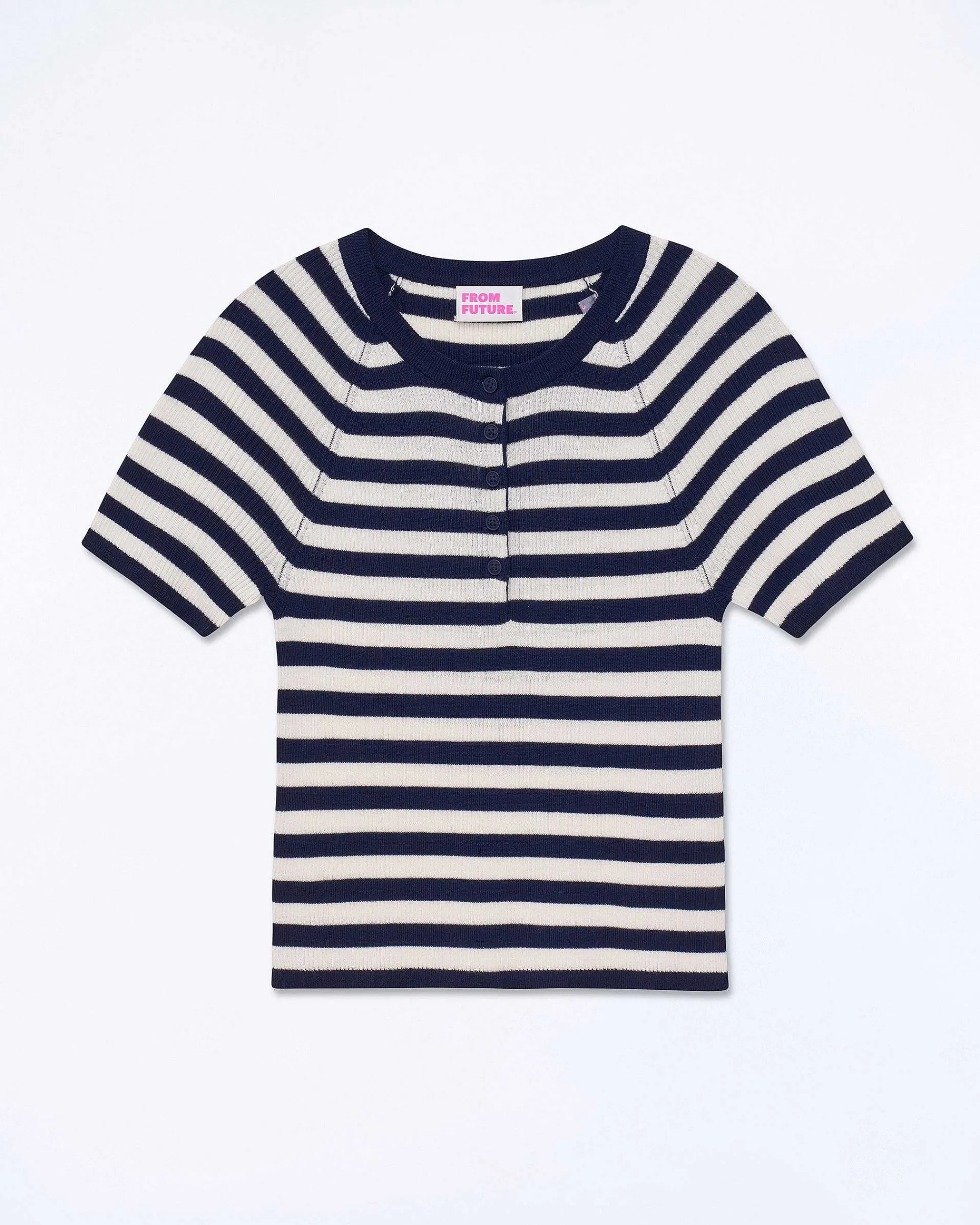 Cheap FROM FUTURE Top Manches Courtes Navy