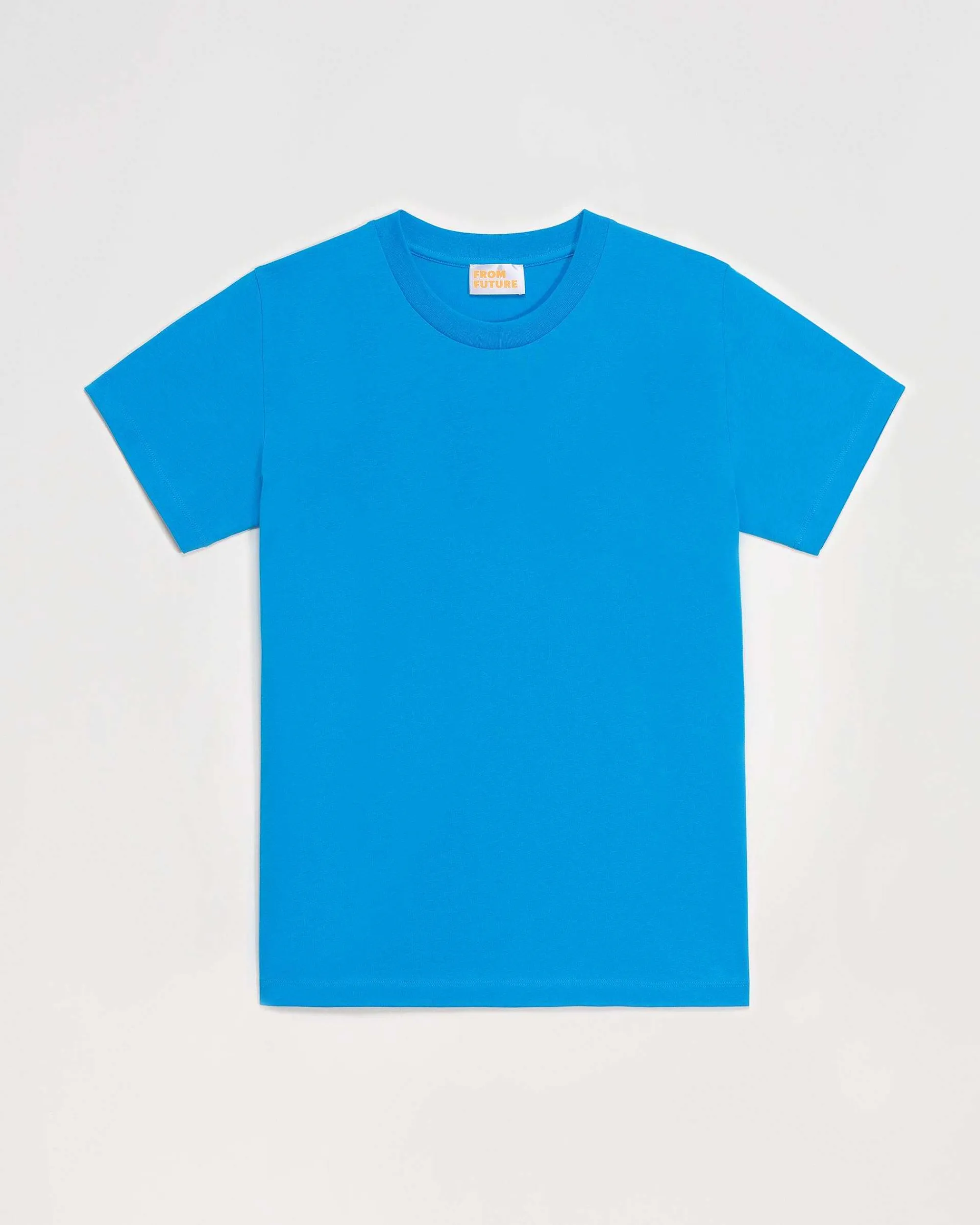 Flash Sale FROM FUTURE T-Shirt Col Rond Boyfriend Diva Blue