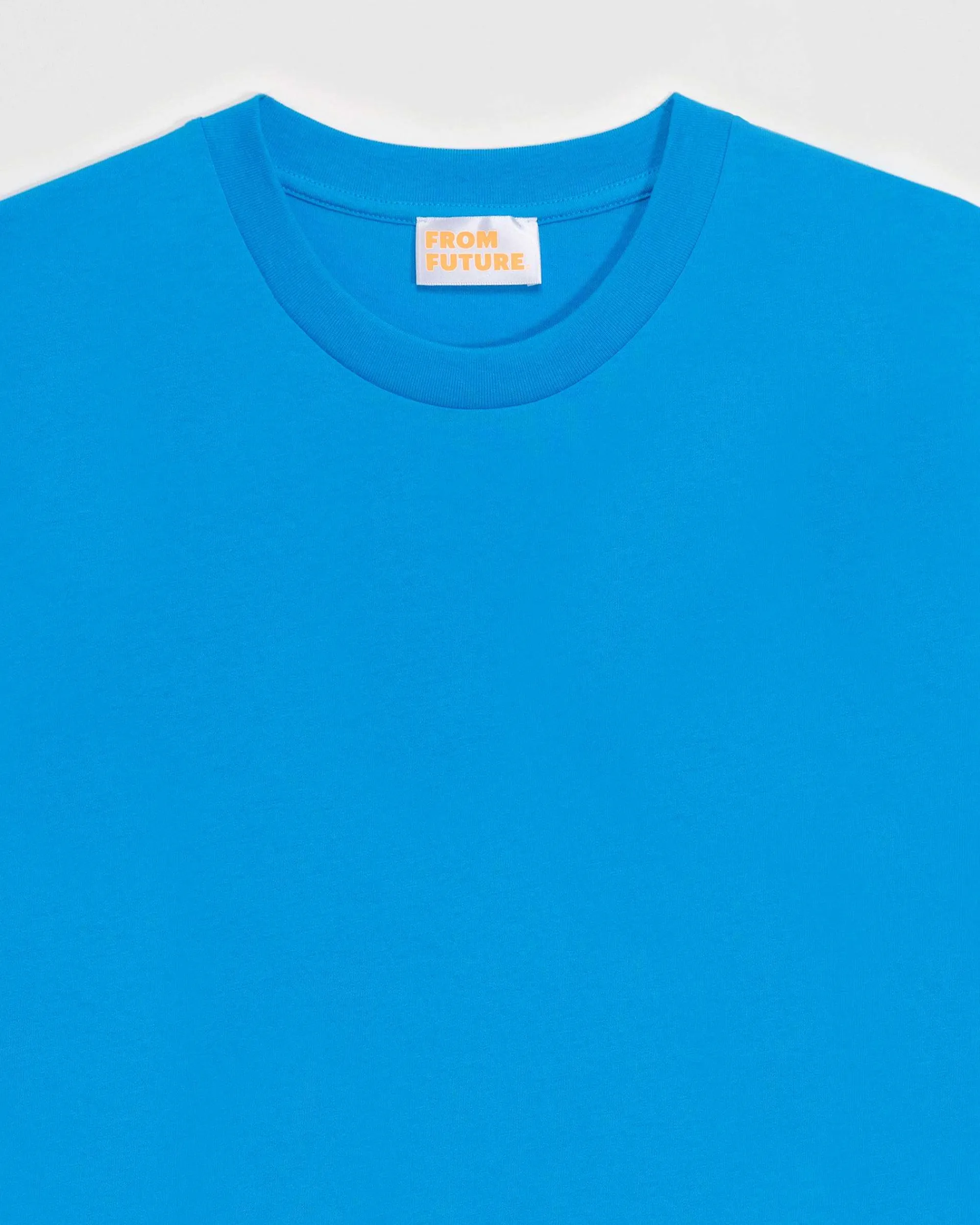 Flash Sale FROM FUTURE T-Shirt Col Rond Boyfriend Diva Blue