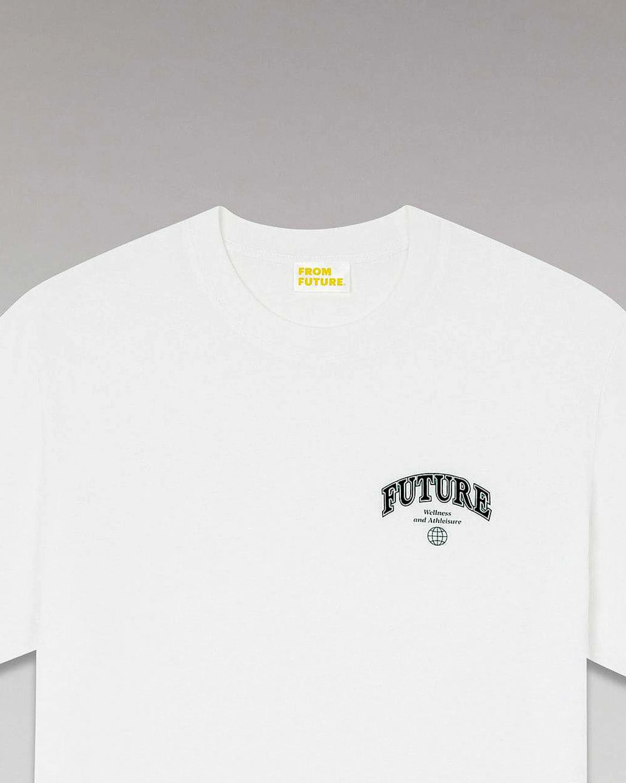 Clearance FROM FUTURE T-Shirt Col Rond College Blanc