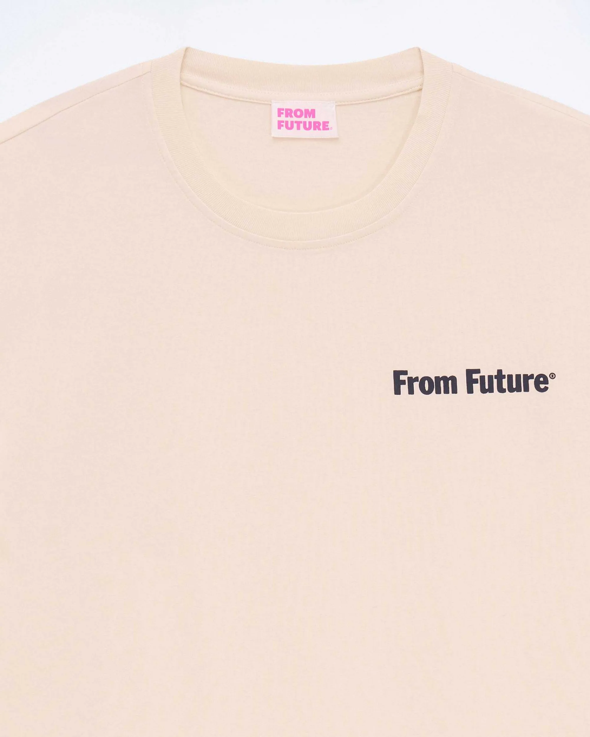 Hot FROM FUTURE T-Shirt Col Rond Sable