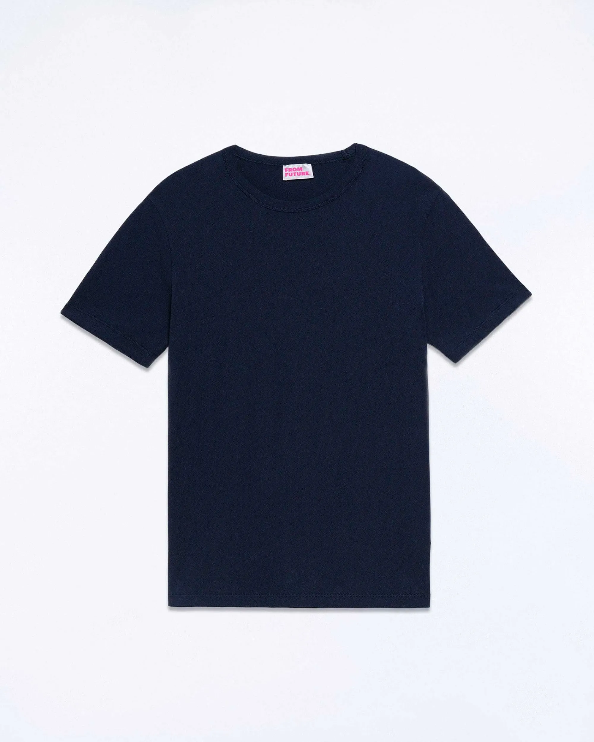 Fashion FROM FUTURE T-Shirt Col Rond Uni Navy