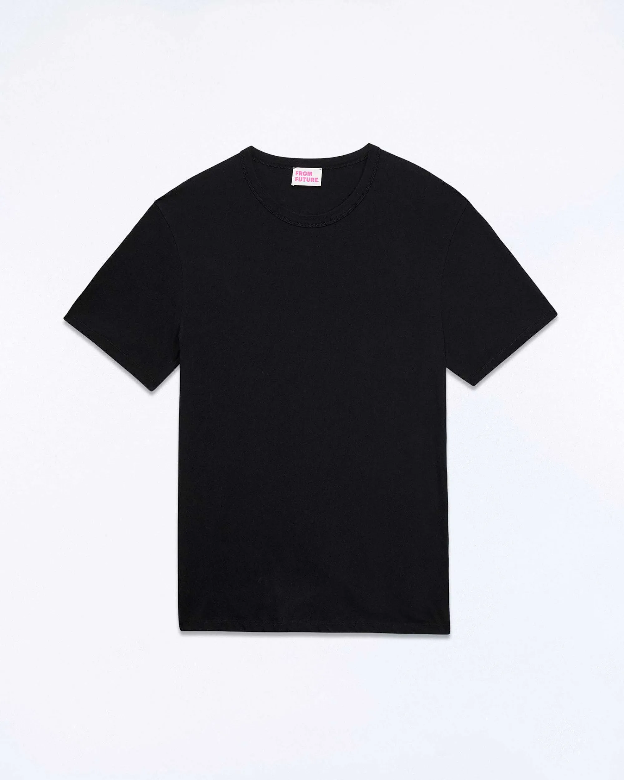 Cheap FROM FUTURE T-Shirt Col Rond Uni Noir