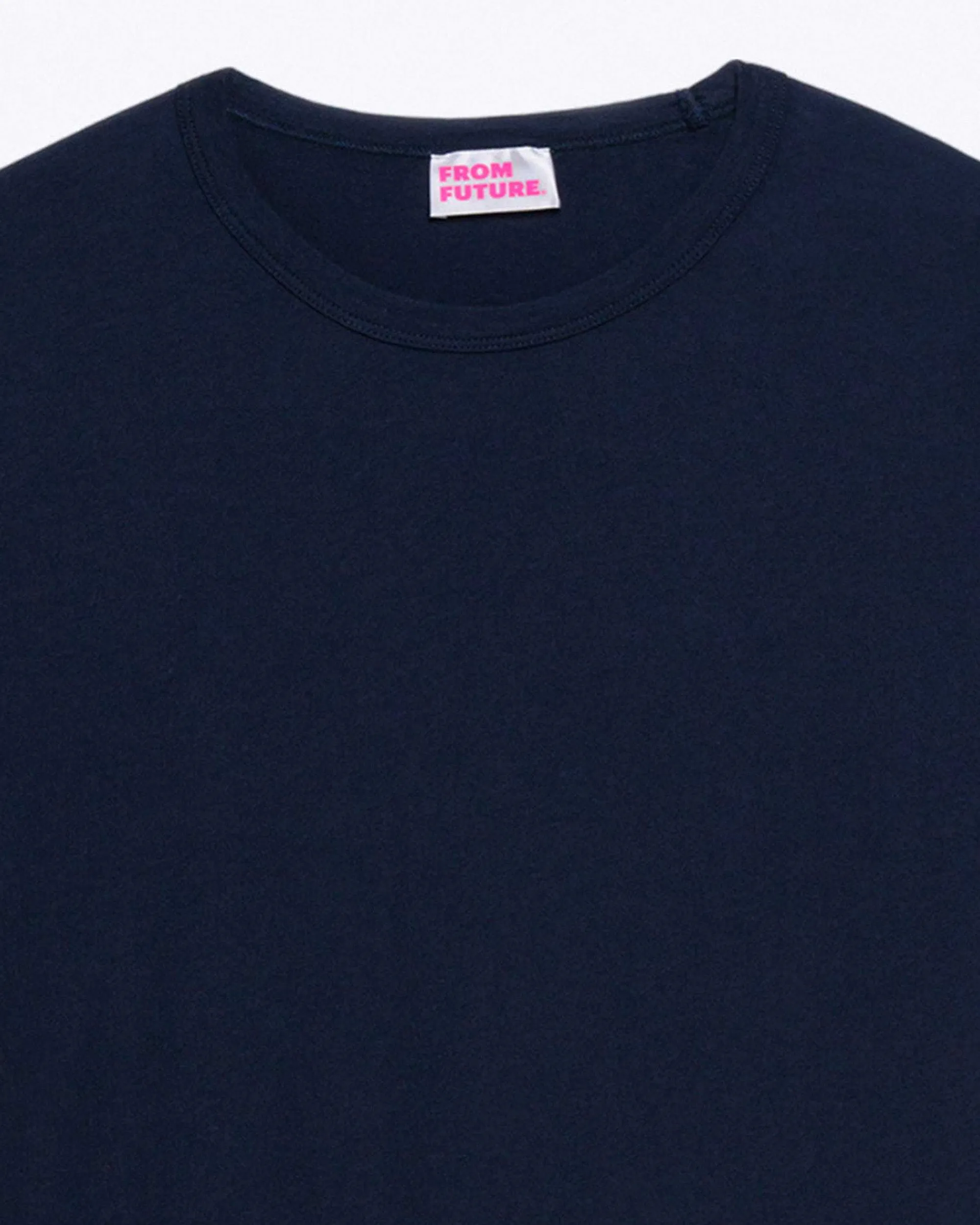 Fashion FROM FUTURE T-Shirt Col Rond Uni Navy