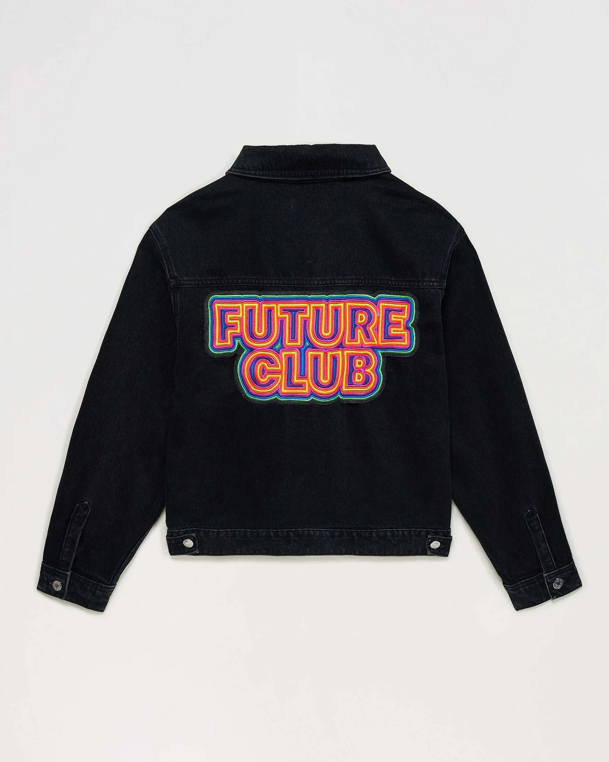 Cheap FROM FUTURE Veste Jean Future Club Neon Noir